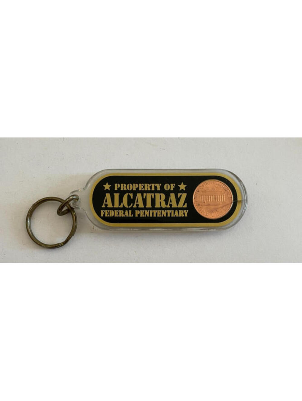 Property Of Alcatraz Federal Penitentiary Keychain Key Chain Penny Keychain